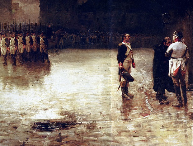 Execution of Charette, March 26, 1796,  by Julien le Blant (1851-1936) painted in 1883, Location TBD.